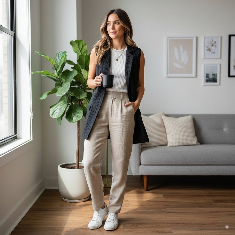 NWT Rumer River Black Vest Blazer